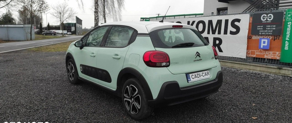 Citroen C3 cena 47900 przebieg: 54000, rok produkcji 2019 z Bisztynek małe 121